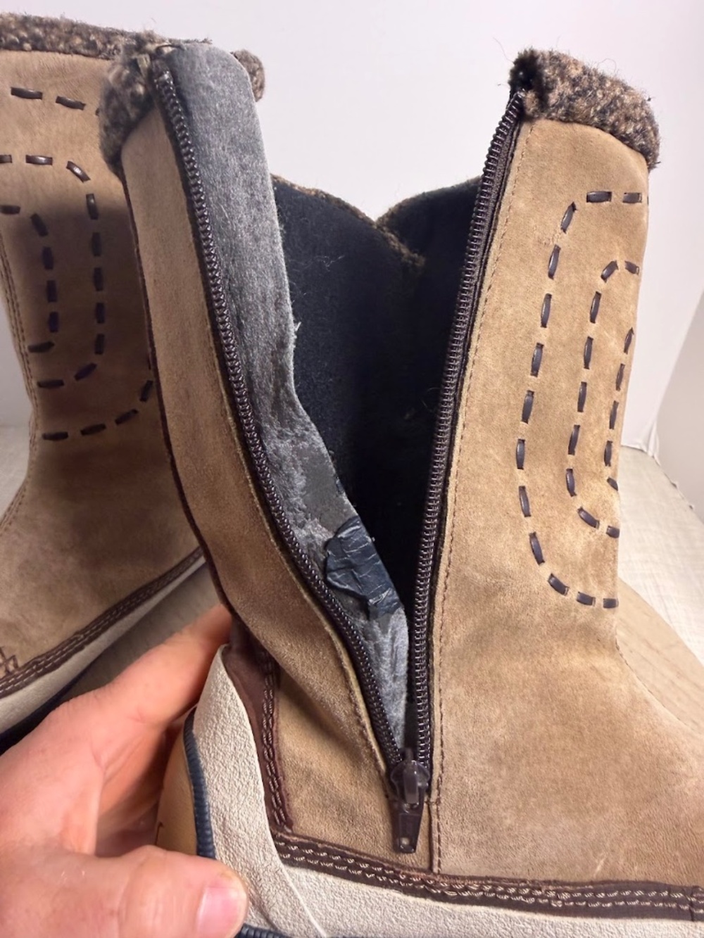 Merrell Decora Brown Suede Winter Boots Side Zip Women’s 9 - Picture 8 of 11